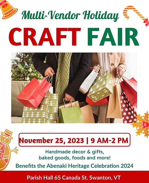 MultiVendor Holiday Craft Fair Swanton, Vermont